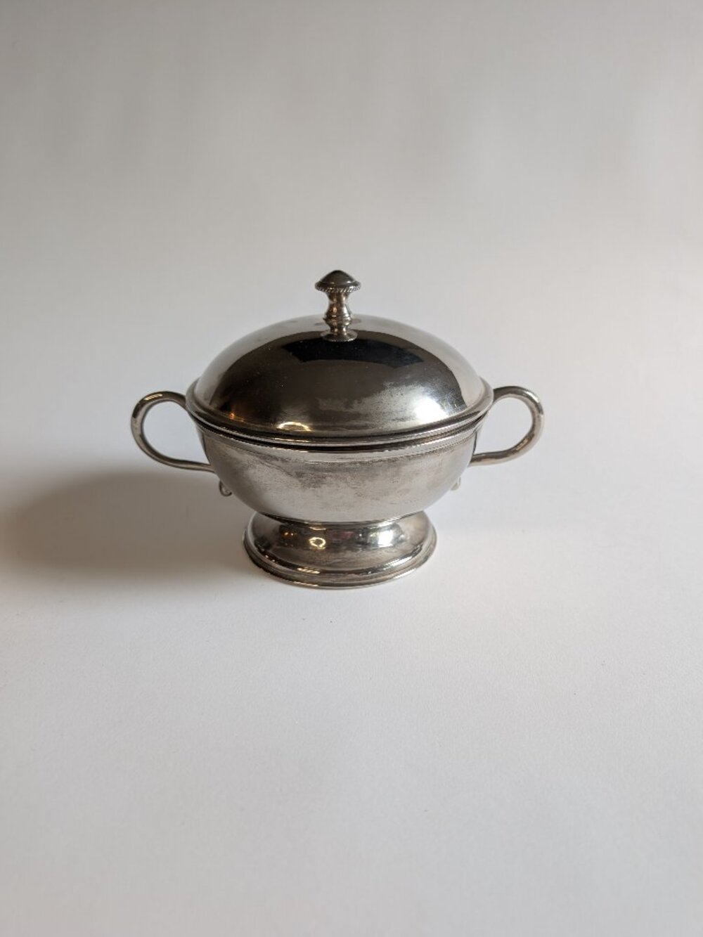 International Silver Brand Silverplate Lidded Sugar Bowl